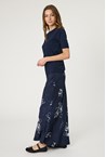 LEA SKIRT - navy print